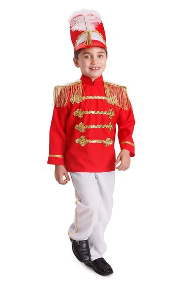 Imagem de Costume Dress Up America Drum Major para crianças, uniforme vermelho