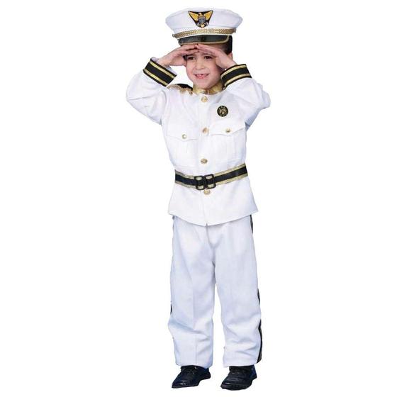 Imagem de Costume Dress Up America Navy Admiral para crianças com acessório