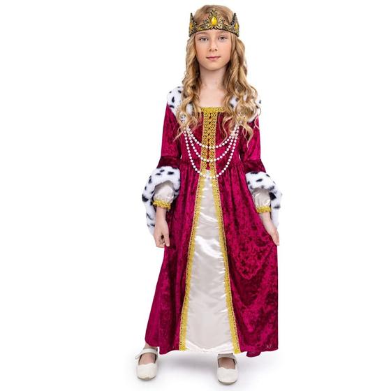 Imagem de Costume Dress Up America Queen para meninas - Renaissance