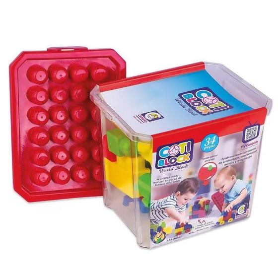 Imagem de Coti Block World Sortido 34 Peças - Cotiplas 2424