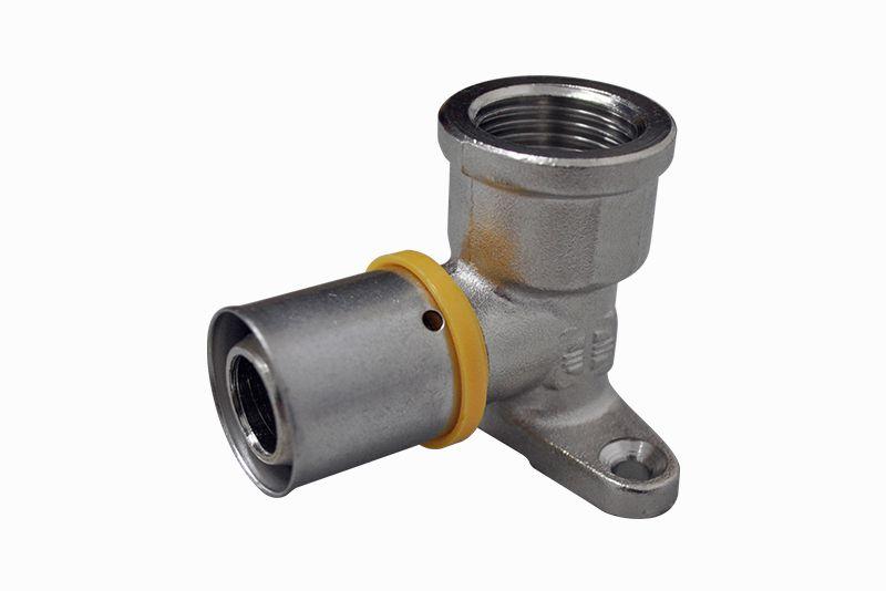 Imagem de Cotovelo c/Base Fixa p/ Gas 16mm - 1/2"