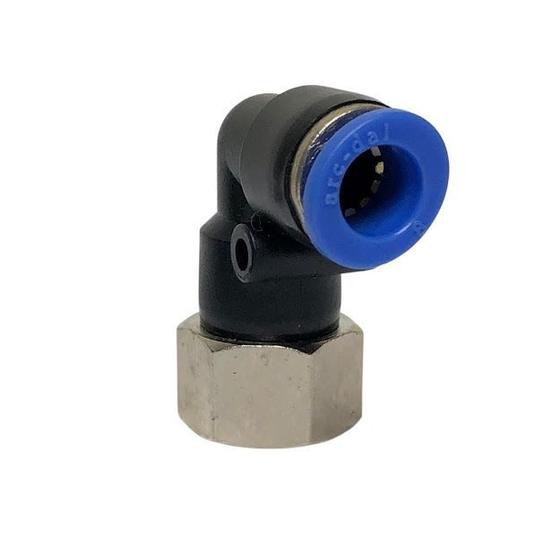 Imagem de Cotovelo Conector Instantânea Mangueira 6mm x 1/8 F 4un