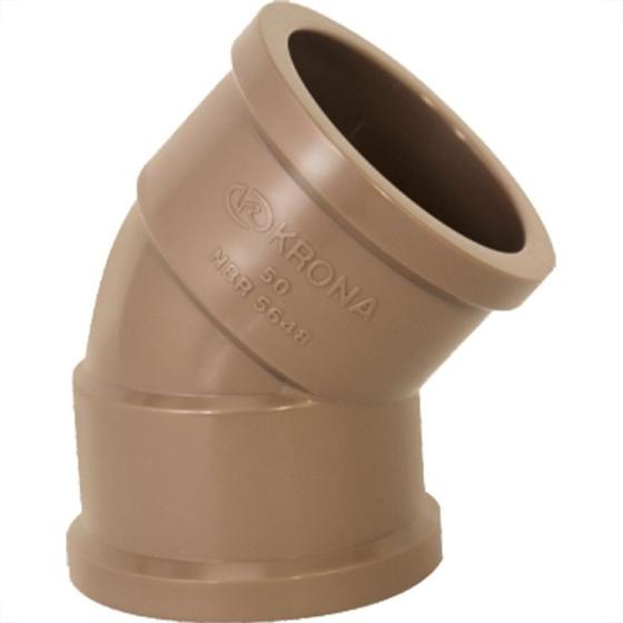 Imagem de Cotovelo Marrom Krona Liso Liso 32Mm X 45 417 - Kit C/10