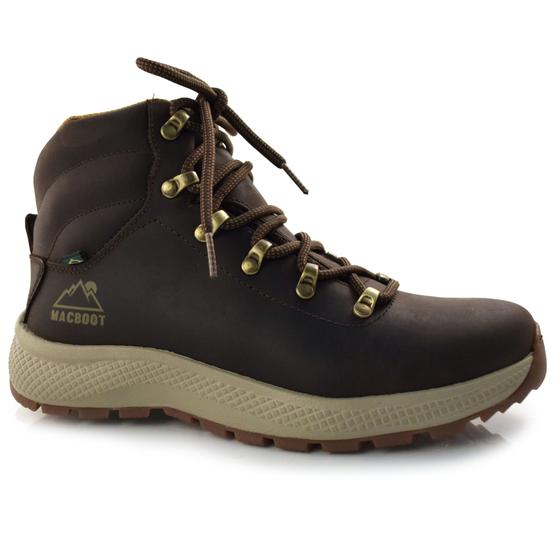 Imagem de Coturno Adventure Feminino de Couro  Macboot Batu Marrom BATU 04