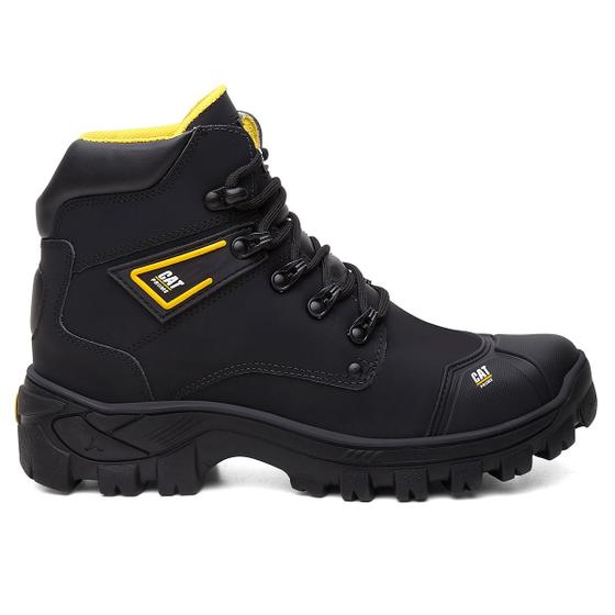 Imagem de Coturno Bota Catpriime Com C.a Biqueira Pvc Couro Premium