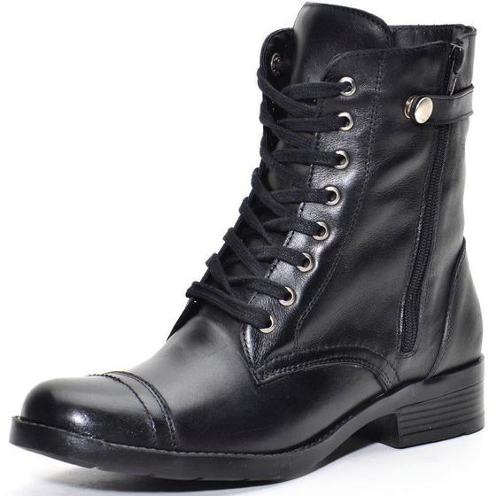 Atron Shoes Botas Motociclista Feminina Bota Impermevel Coturno