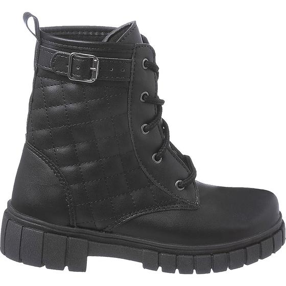 Imagem de Coturno Bota Infantil Feminino Meninas Casual Cano Curto