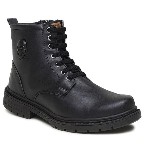 Coturno Bota Masculina Casual Pedway Caveira Ziper Lateral Menor preço em Coturno Bota Masculina Casual Pedway Caveira Ziper Lateral
