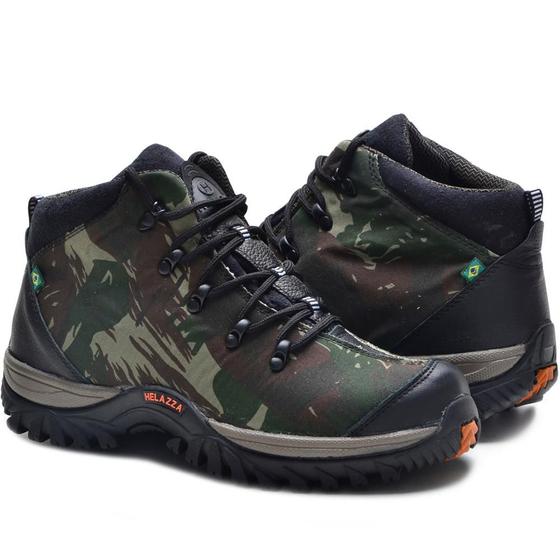 Imagem de Coturno Camuflado Bota Adventure Masculina Camuflada Leve Macio 