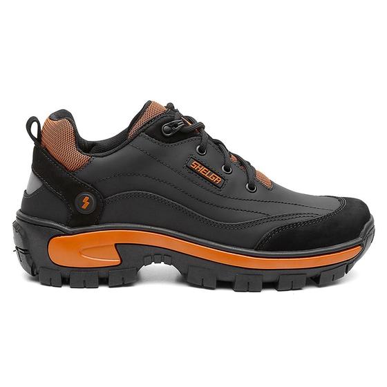 Imagem de Coturno em Couro Shelga  Estilo e Conforto  36 a 45  Preto - 1001