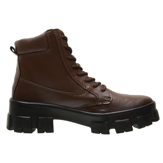 Imagem de Coturno Feminino Bota Cano Curto Salto Baixo Leve Gmm Shoes