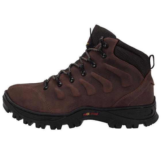 Imagem de Coturno Masculino Couro Resistente Para Trekking Leve - 3206