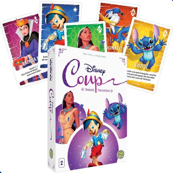 Imagem de Coup Disney Truques Traiçoeiros Jogo De Cartas Grok Português