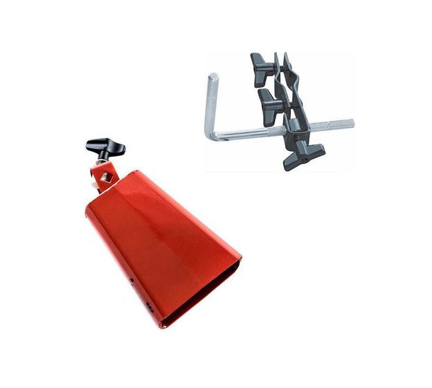 Imagem de Cowbell torelli red mambo 8,5'' to058 com clamp ta430