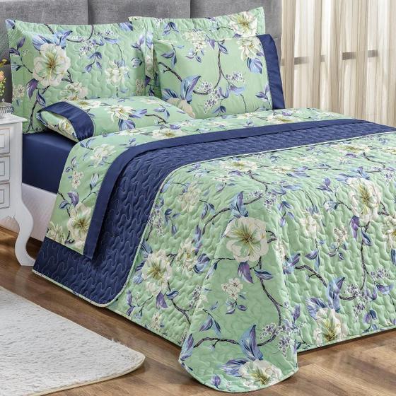 Imagem de Coxa Cama Casal Queen Size Naturale Estampada Dupla Face 200