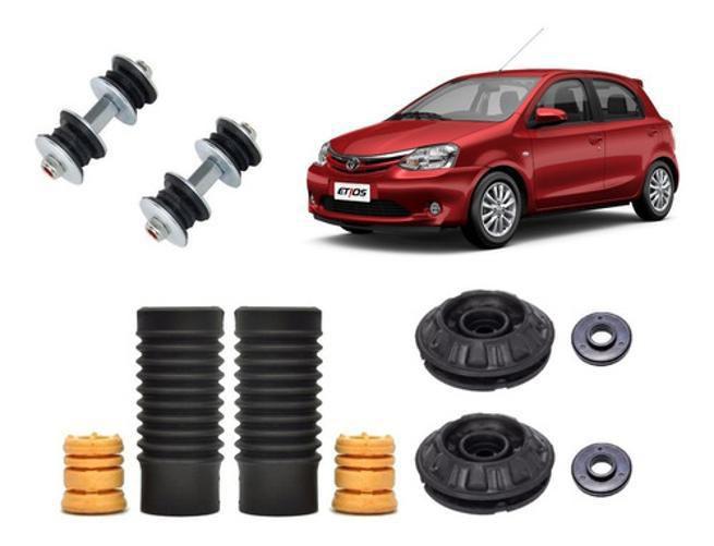 Imagem de Coxim Batente Dianteiro + Bieleta Etios 2012 13 14 - 2 Kit