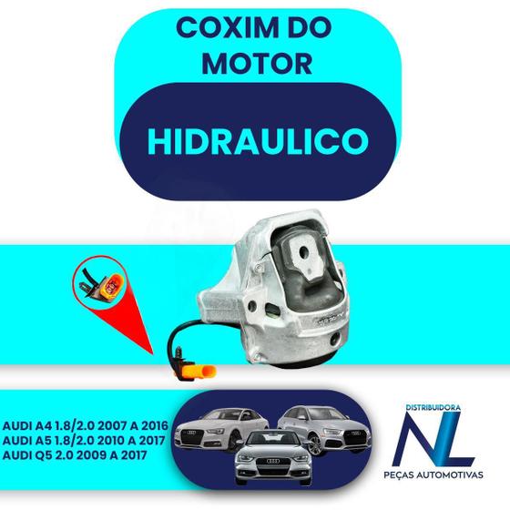 Imagem de Coxim Calço Hidráulico Motor Audi A4 A5 Q5 1.8 / 2.0 2007/..