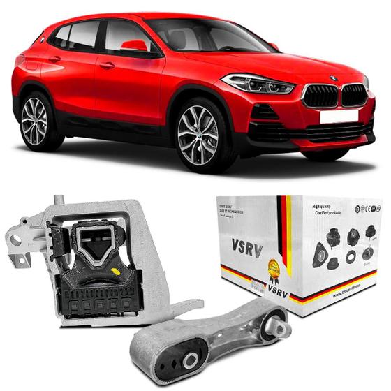 Imagem de Coxim Calço Suporte Apoio Motor Lado Direito + Limitador Torque Câmbio Original VSRV BMW X2 F39 2018 2019 2020 2021 2022