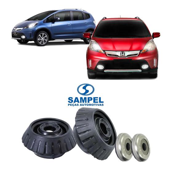 Imagem de Coxim Sampel + Rolamento Dianteiro Honda Fit Twist 2013 2014