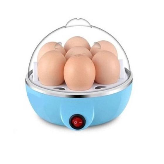Imagem de Cozedor de Ovos Eletrico Multi Funções Cozinhar a Vapor Egg 110v Cooker Azul