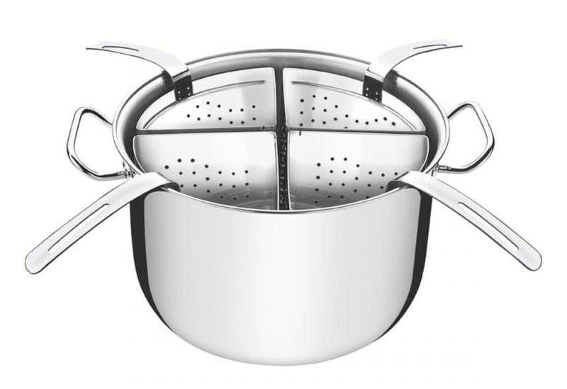 Imagem de Cozi-Pasta Em Aço Inox 30cm 5 Peças Tramontina Professional