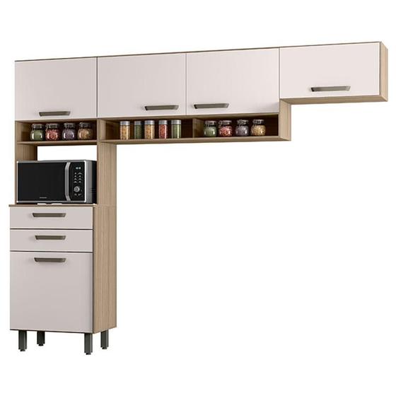 Imagem de Cozinha 3 Peças Siena Carvalho OAK Off White- Poliman