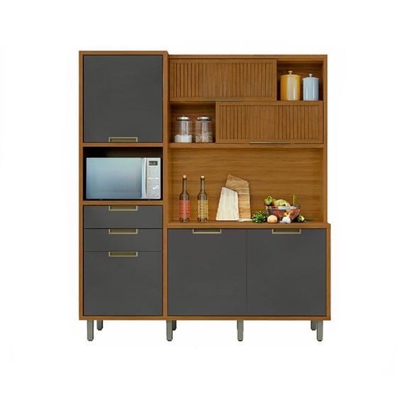 Cozinha 6 Portas 2 Gavetas Ripado Loft Imperatriz 100 MDF - Nesher é boa?
