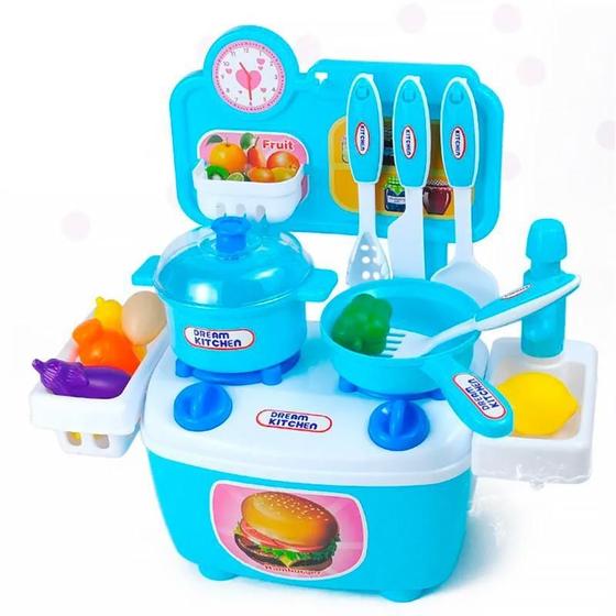 Imagem de Cozinha Brinquedo Realista Completa Sistema Água ul 14Pcs