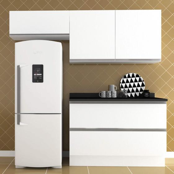 Imagem de Cozinha Compacta 5 Portas Veneza 8 Hecol Móveis Branco TX