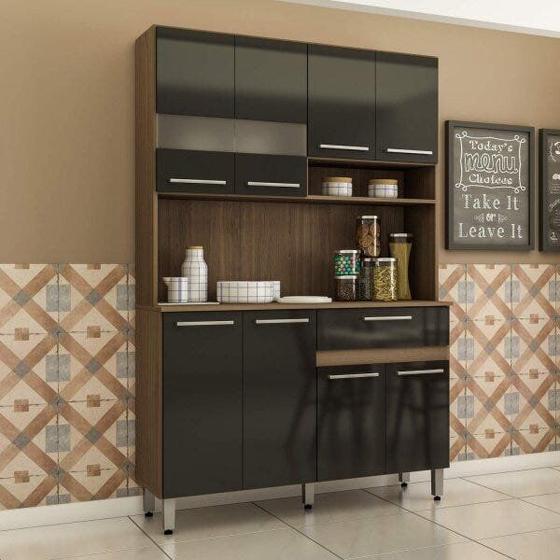 Imagem de Cozinha Compacta 8 Portas 1 Gaveta 2020 Delmarco Móveis