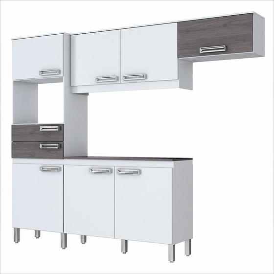 Imagem de Cozinha Compacta com balcão 7 Portas e 2 Gavetas - B107 Briz