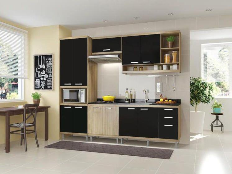Imagem de Cozinha Compacta Multimóveis Sicilia com Balcão