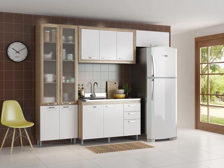 Imagem de Cozinha Compacta Multimóveis Toscana 10 Portas