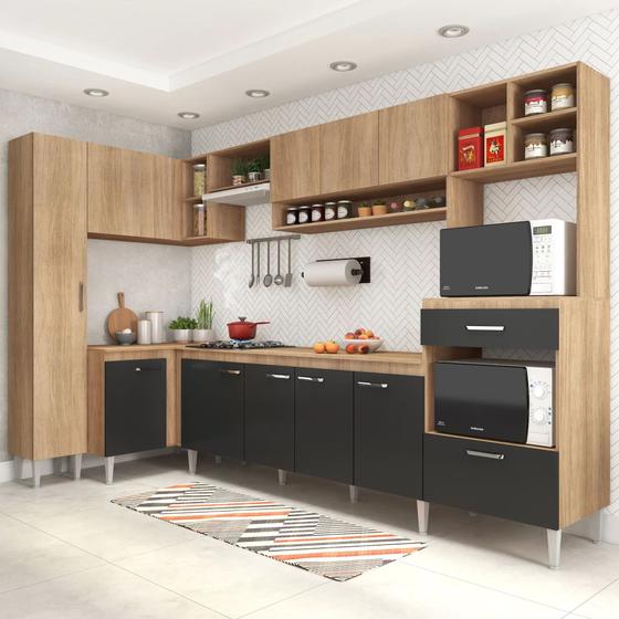 Imagem de Cozinha Completa 11 Portas 1 Gaveta com Tampo Inova