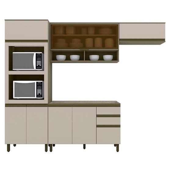 Imagem de Cozinha Completa Connect 4 Peças com Torre Quente 2 Fornos - Móveis Henn 