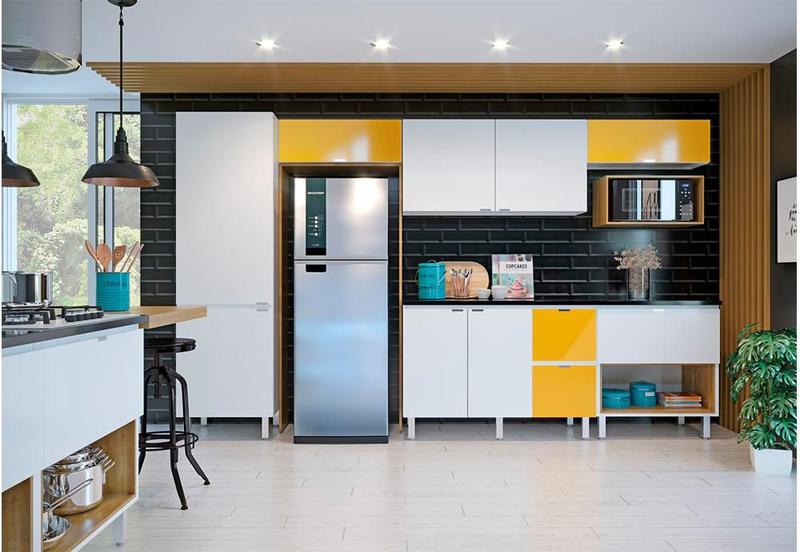 Cozinha Completa em Aço Quadria 6 Peças - Metalli Móveis Menor preço em Cozinha Completa em Aço Quadria 6 Peças - Metalli Móveis