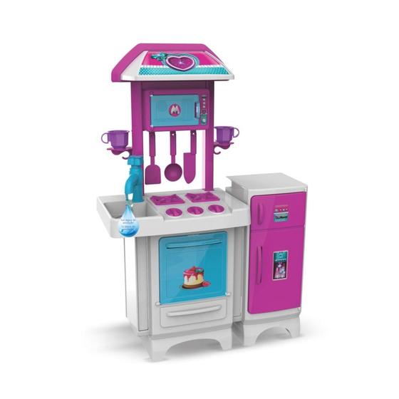 Imagem de Cozinha Completa Infantil Pink com Água 8074 - Magic Toys