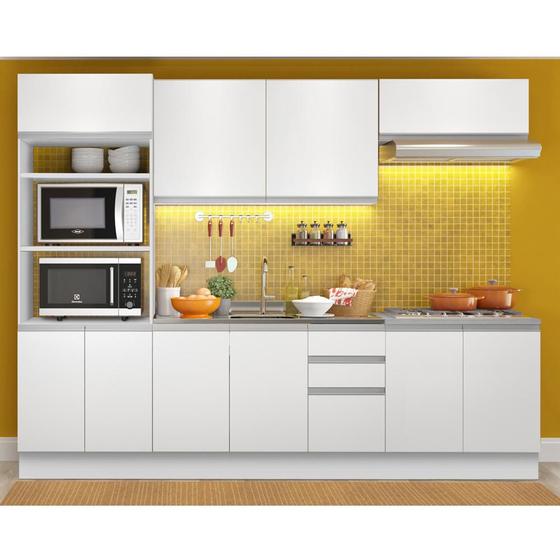 Imagem de Cozinha Completa Madesa Viena 10 Portas 3 Gavetas (Sem Tampo e Pia)
