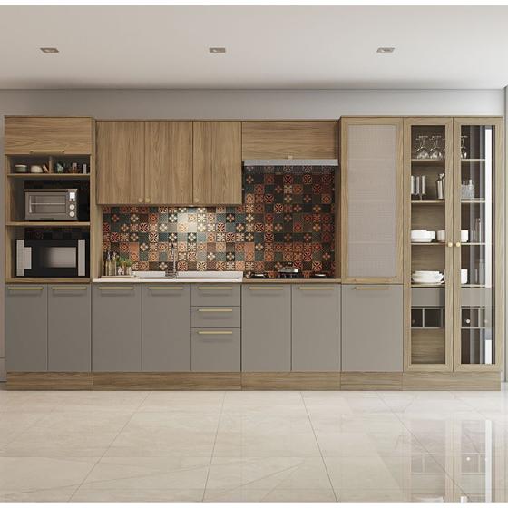Cozinha Completa Planejada 4,00m 08pc Linha Botanic CJ14-002 Kappesberg Menor preço em Cozinha Completa Planejada 4,00m 08pc Linha Botanic CJ14-002 Kappesberg