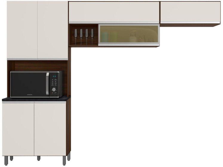 Imagem de Cozinha Completa Poliman Móveis Evidence Nicho - para Micro-ondas 7 Portas