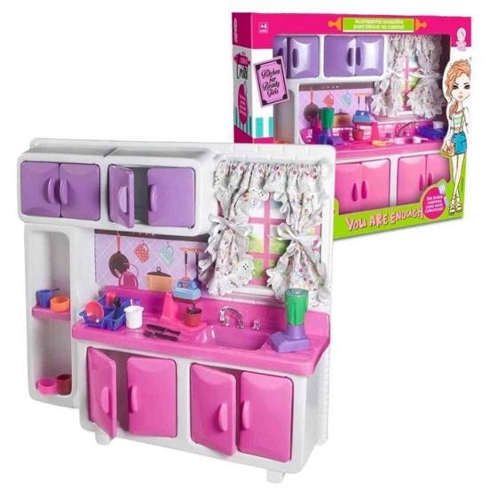 Cozinha De Boneca Para Barbie Pia Piazinha Lua De Cristal Brinquedo ...