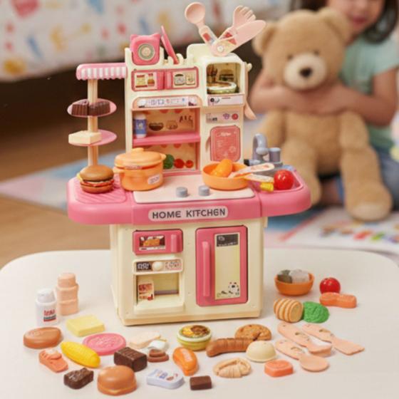 Cozinha De Brinquedo Mini Chef Com Acessórios Luz e Água