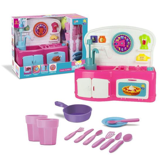 Imagem de Cozinha Divertida Infantil My Little Collection com Acessórios - Divertoys