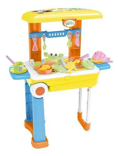 Imagem de Cozinha infantil 3x1 vira maleta e mochila