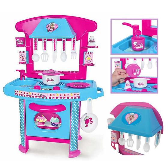 Imagem de Cozinha Infantil Barbie Cheff Com Acessórios 2228 - Cotiplás