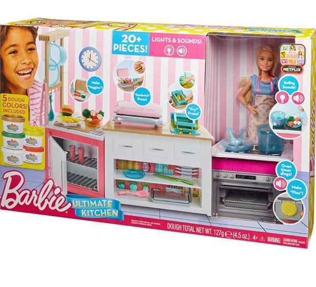 Cozinha Infantil Barbie Cozinha Dos Sonhos Luxo Mattel Toy - Cozinha ...