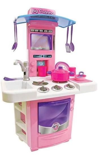 Cozinha Infantil Big Star Completa - Sai Água Menor preço em Cozinha Infantil Big Star Completa - Sai Água