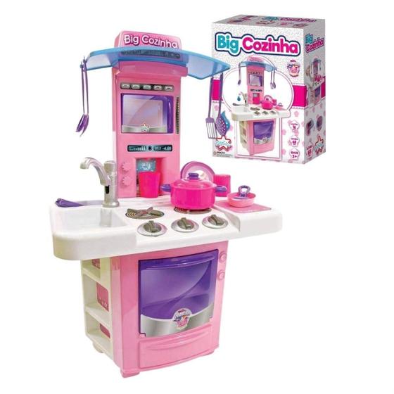 Imagem de Cozinha Infantil Big Star - Micro-ondas, Forno, Pia - 68cm