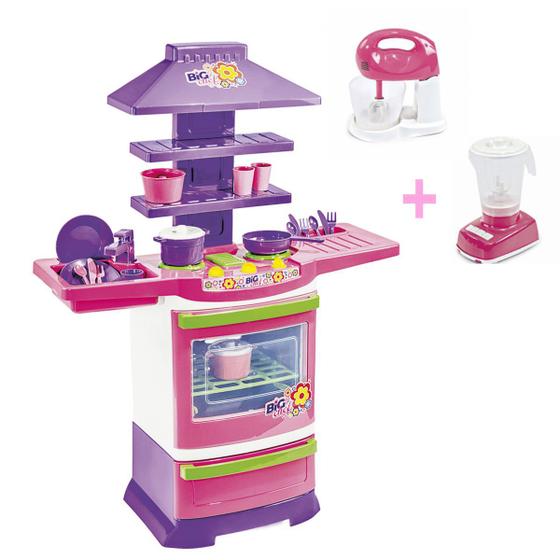 Cozinha Infantil Completa Menina Batedeira E Liquidificador é ruim? Cozinha Infantil Completa Menina Batedeira E Liquidificador é boa?