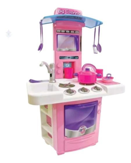 Imagem de Cozinha Infantil Completa Menina Fogãozinho Criança